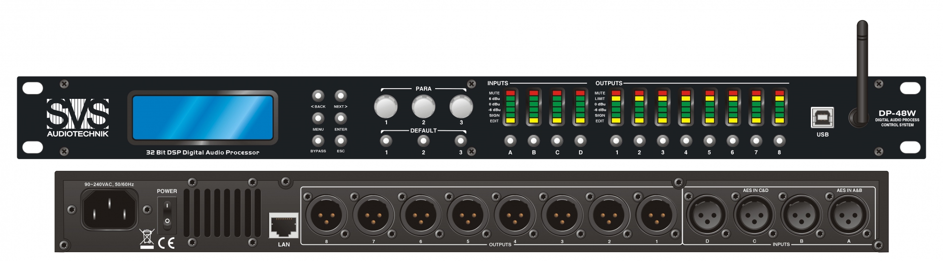 SVS Audiotechnik DP-48W Цифровой процессор: 4 входа 8 выходов в Печорах