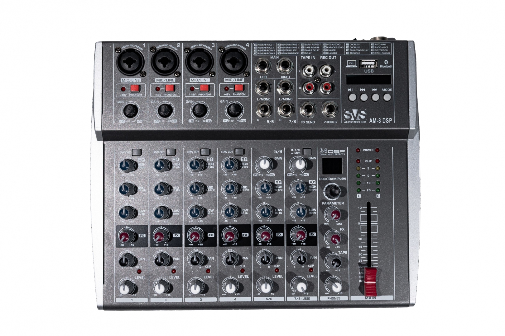 SVS Audiotechnik mixers AM-8 DSP Микшерный пульт аналоговый, 8-канальный в Печорах